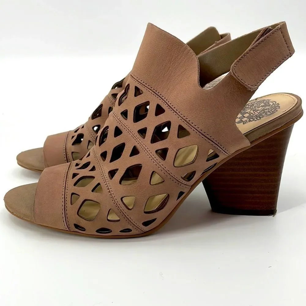 Vince Camuto Cutout Nubuck Sandals- Deverly - Picture 1 of 9